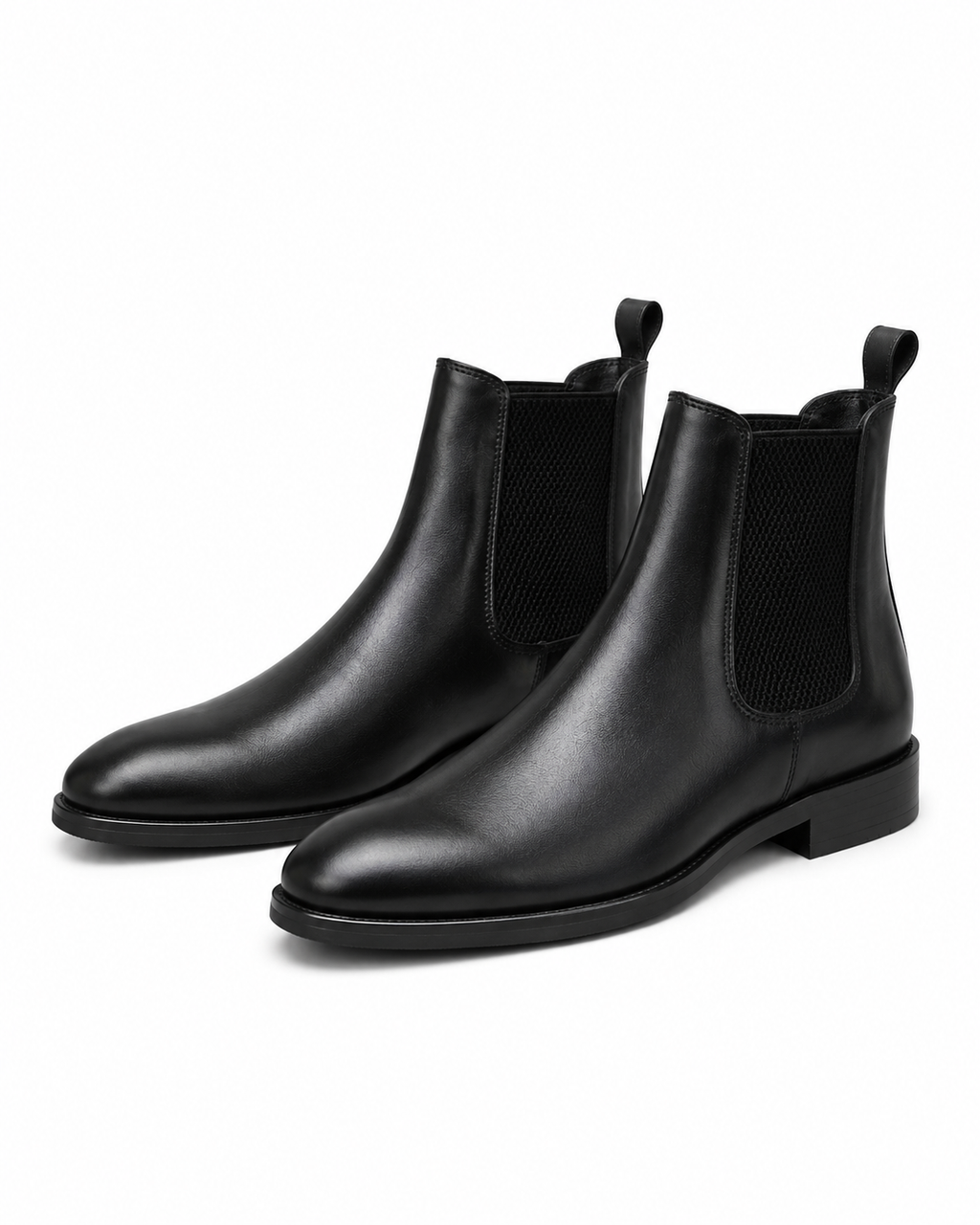 Luxury Black Leather Chelsea Boots