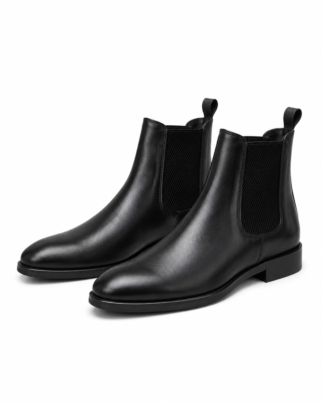 Luxury Black Leather Chelsea Boots