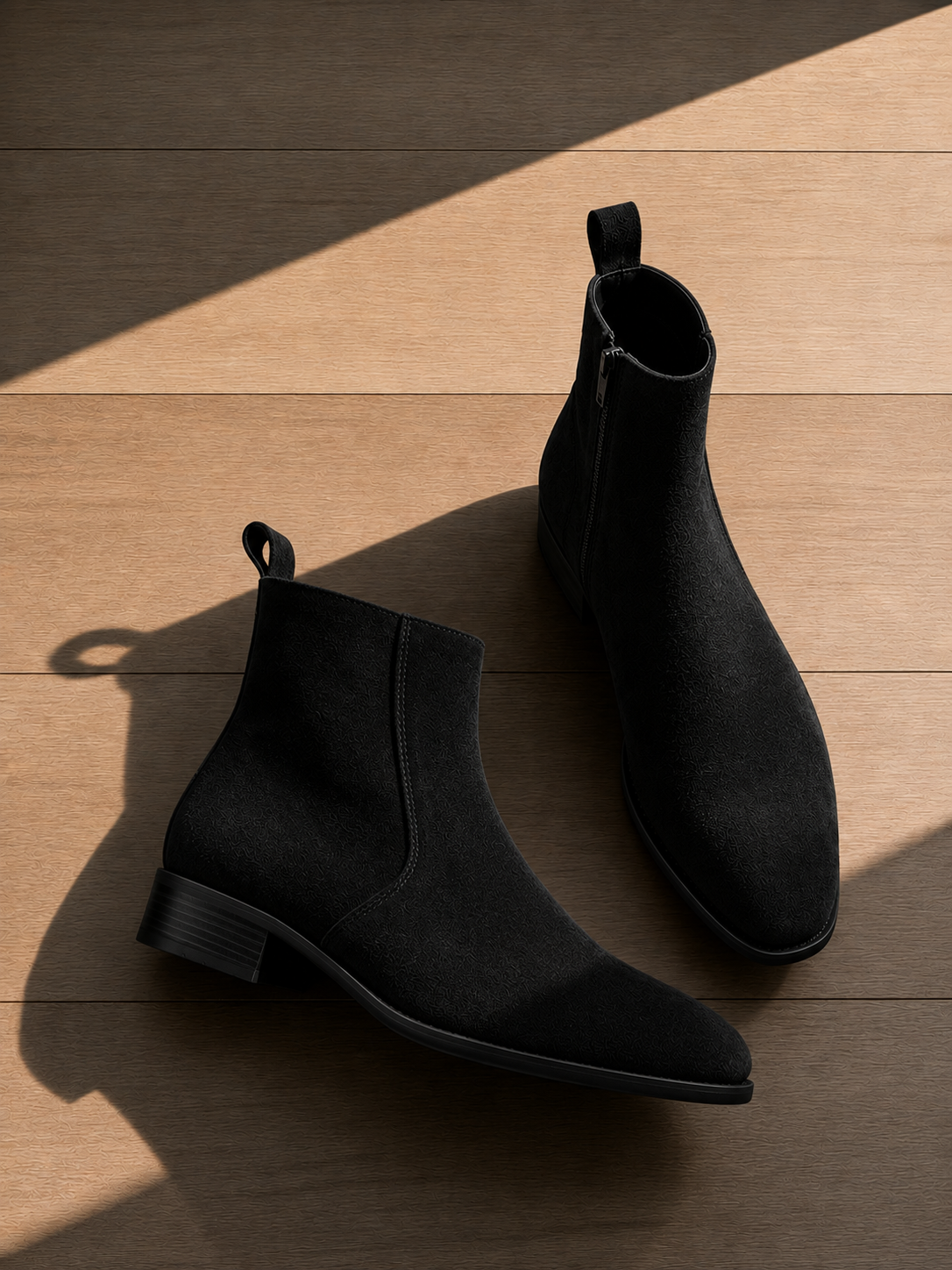 Black Suede Executive Boots