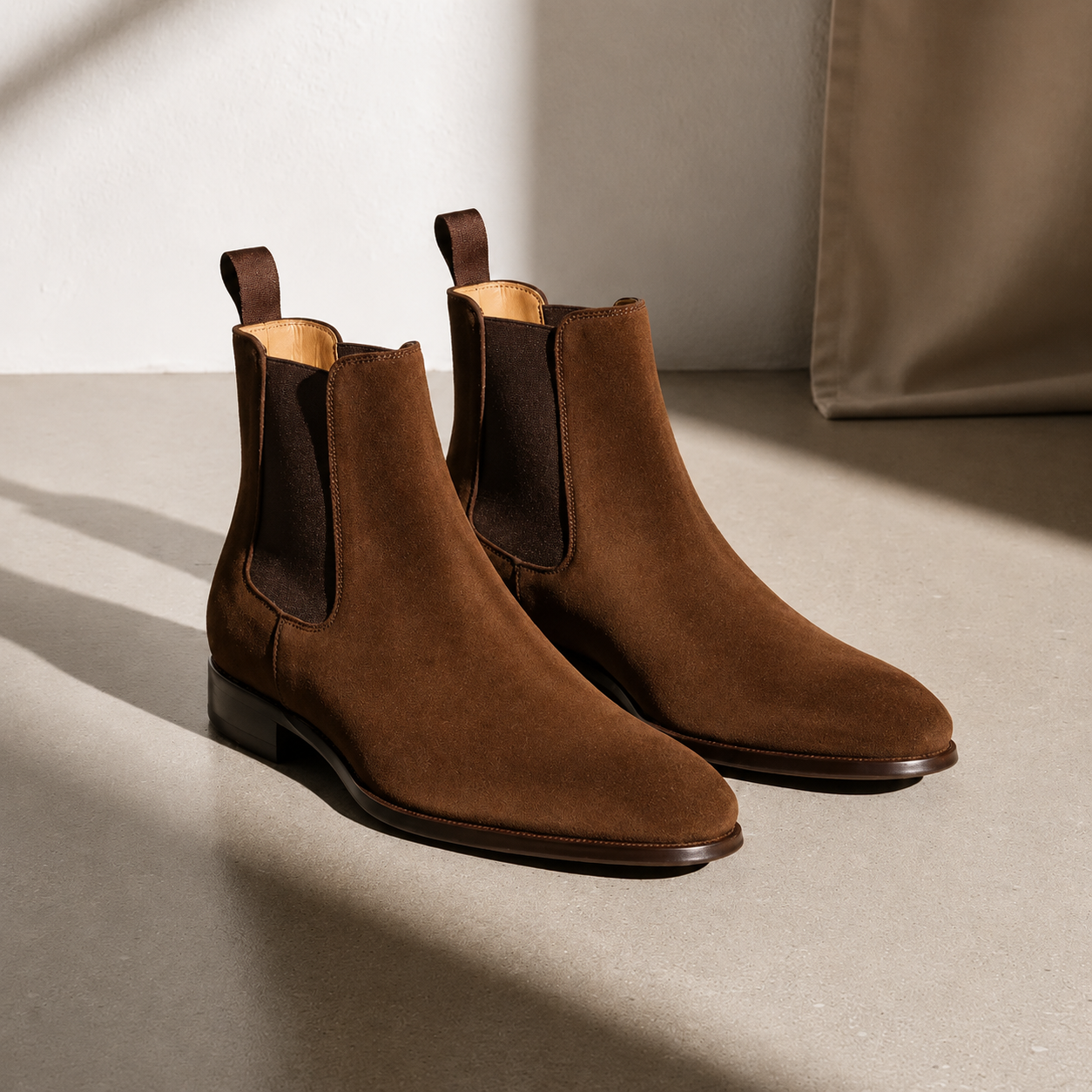 Men's Brown Leather Chelsea Boots - Premium Chelsea Boots for Men