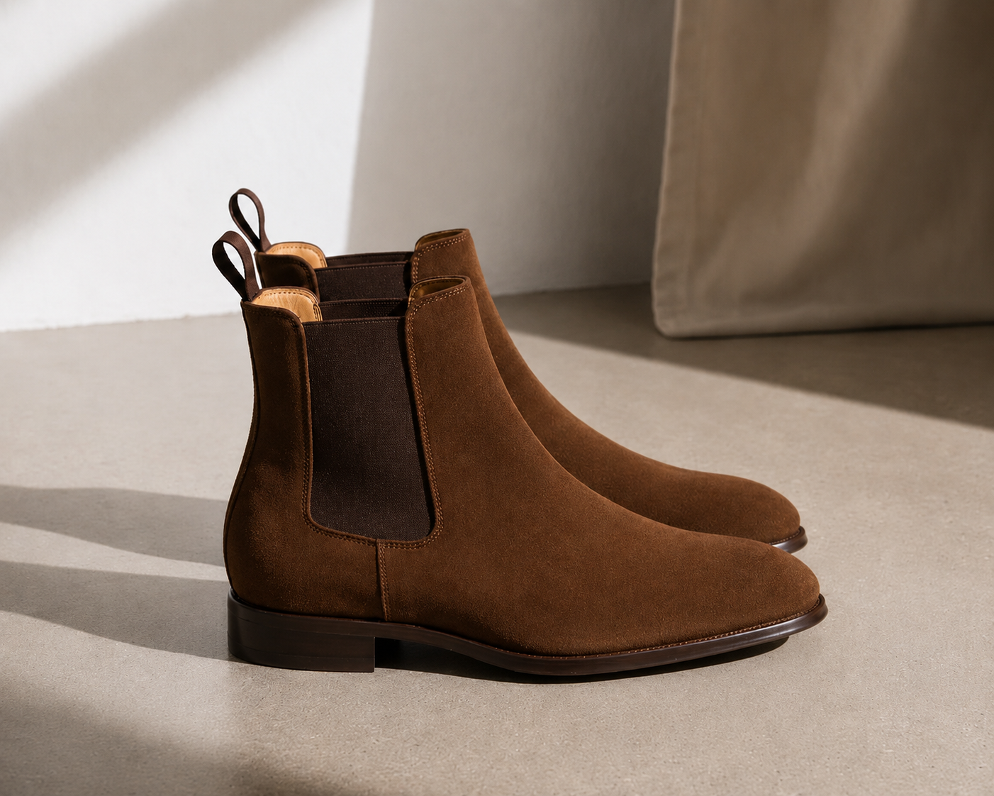 Men's Brown Leather Chelsea Boots - Premium Chelsea Boots for Men