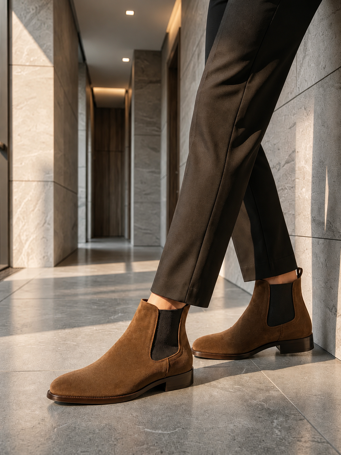 Men's Brown Leather Chelsea Boots - Premium Chelsea Boots for Men