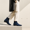 Men's Navy blue Suede Leather Chelsea Boots - Premium Chelsea Boots for Men